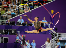 İlk Avropa Oyunlarında bədii gimnastika üzrə təsnifat yarışları keçirilir. Bakı, Azərbaycan, 19 iyun 2015